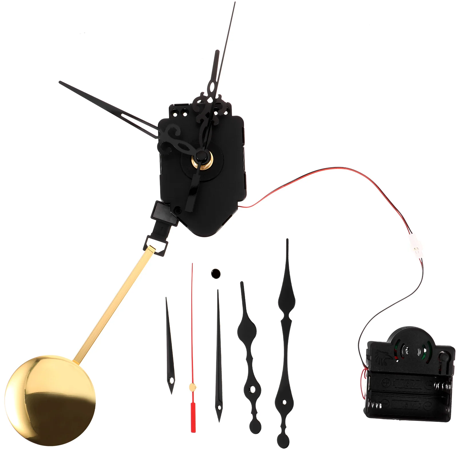 

Music Box Pendulum Clock Replacement Pointer Parts Mechanism 1 Set Hands Movement