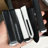 20mm Silicone Strap for Omega x Swatch Moonswatch Folding Buckle Curved End Men Women Sport Waterproof Rubber Replace Watch Band