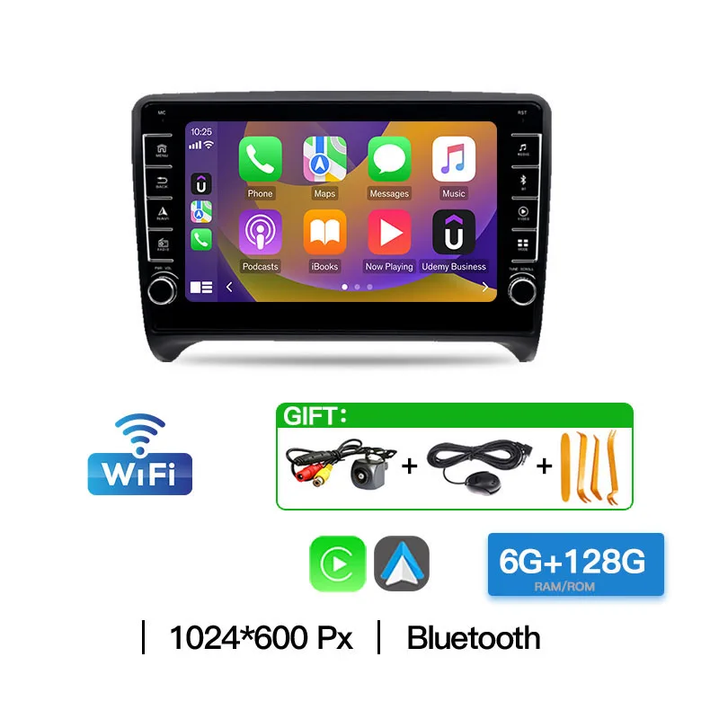 Voor Audi TT MK2 8J 2006-2014 Auto Multimedia Speler Auto Autoradio Carplay Android Radio WIFI Draadloze Carplay Audio Bluetooth BT
