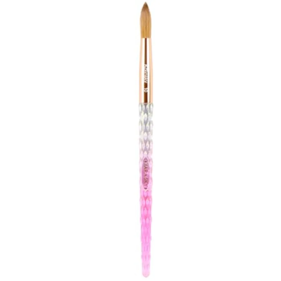 

Kolinsky Acrylic Nail Brush # Pure Kolinsky Sable Hair, Crystal Handle, Acetone Resistant, for Acrylic Application, Extensions