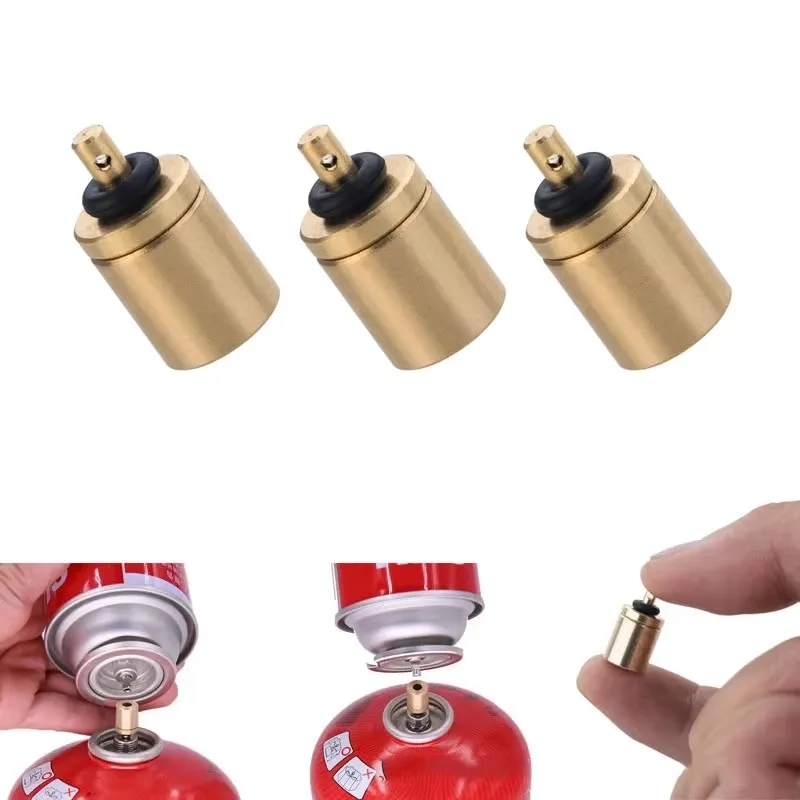 1-6 Stück Gas-Nachfülladapter zum Befüllen von Butanbehältern, Outdoor-Campingkocher, Gasflasche, Gastank, Brennerzubehör, Aufblasventil