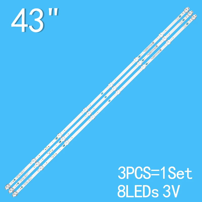 3V 8 light 836mm for 43 inch ZN-43W08H-3 80703 LED backlight