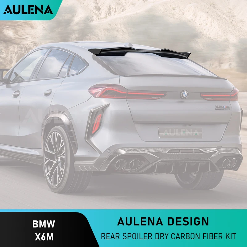 

Aulena Dry Carbon Body Kit Rear Spoiler Rear Roof Spoiler Top Window Wing Rear Roof Spoiler Performance Dry Carbon For Bmw X6m