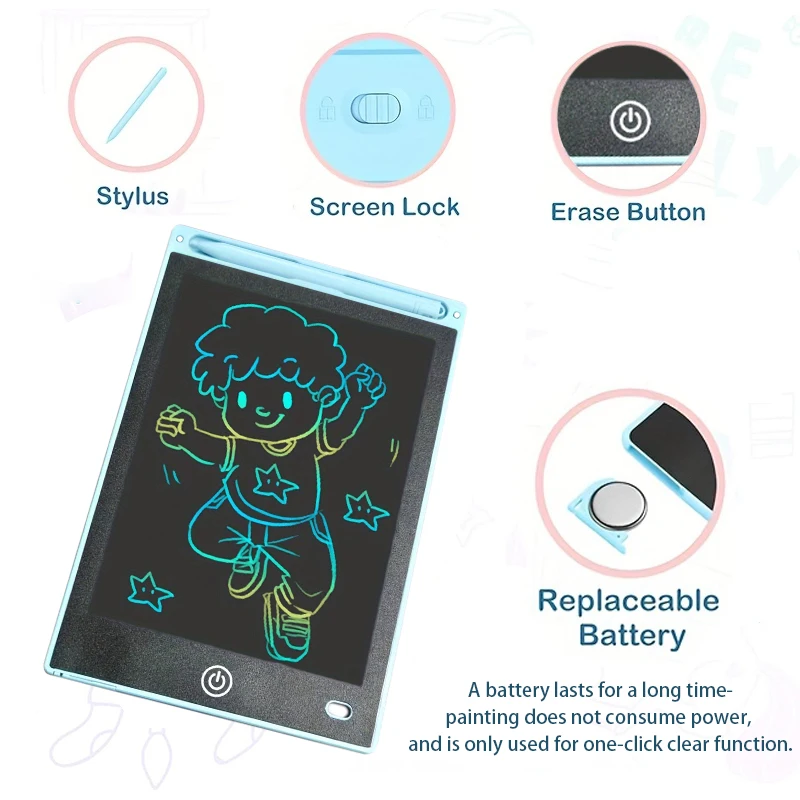 8.5 Inch LCD Writing Tablet Digital Drawing Tablet Handwriting Pads Portable Electronic Tablet Board For 3 4 5 6 7 8 Years kids image 4