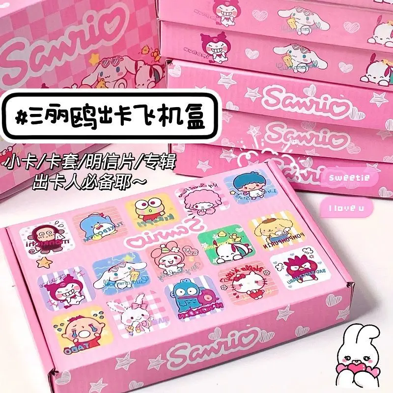 Sanrio Sticker Booklet Storage Gift Box Folding Packing Carton Rectangular Flat Packing Gift Box