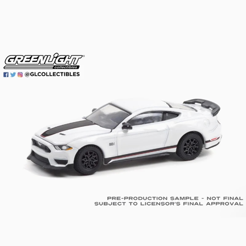 

Greenlight Alloy 1:64 2021, модель автомобиля Ford Mustang Mach 1, классическая коллекция для взрослых, подарок, сувенир, игрушка для мальчика
