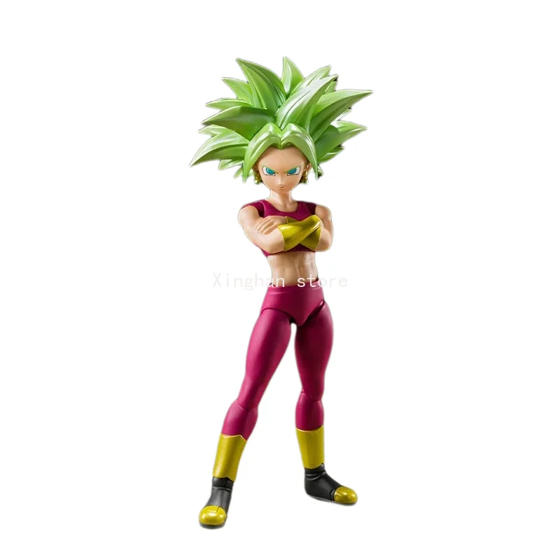 Original genuino S.H.Figuarts SHF Dragon Ball Super Saiyan Kefla Bandai Anime modelo juguetes figuras de acción regalos coleccionables