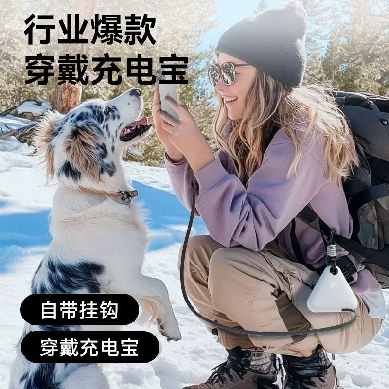 Fansdreams 10000mAh قوة البنك شنقا مشبك نوع C المحمولة قوة البنك المدمج في 70 سنتيمتر كابل شحن سريع أندرويد آيفون 16 17 #2