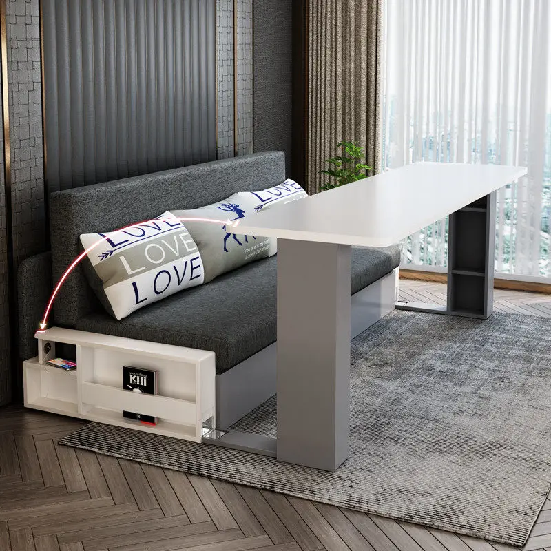 

Современный складной диван-кровать из массива дерева, многофункциональный, для гостиной, спальни, небольшой квартиры, креативный дизайн.