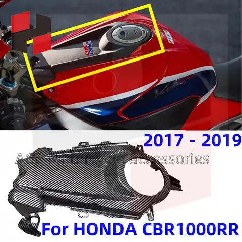 탄소 섬유 페인트 코팅 가스 탱크 탑 센터 커버 페어링, 혼다 CBR1000RR CBR1000 RR 2017 2018 2019 적합