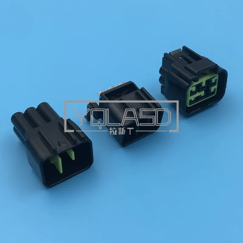 1 Set 6 Way FW-C-6M-B FW-C-6F-B Auto AC Assembly Window Lifter Harness Connector High-voltage Ignition Coil Plug For Ford Mondeo