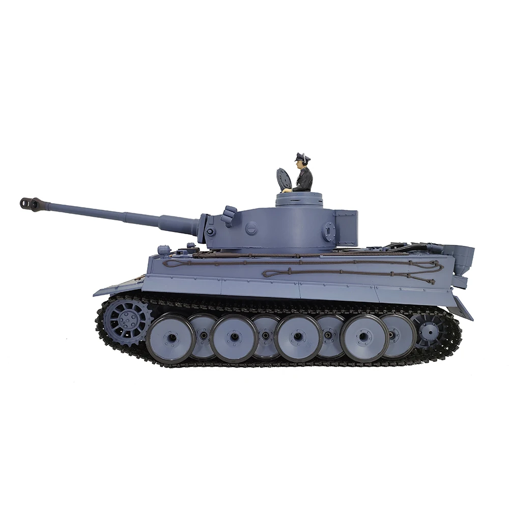 HengLong 1/16 3818 Tigre alemán 1 tanque de la Segunda Guerra Mundial juguetes RC Airsoft BB batalla infrarrojos IR combate humo sonido luz retroceso modelo militar