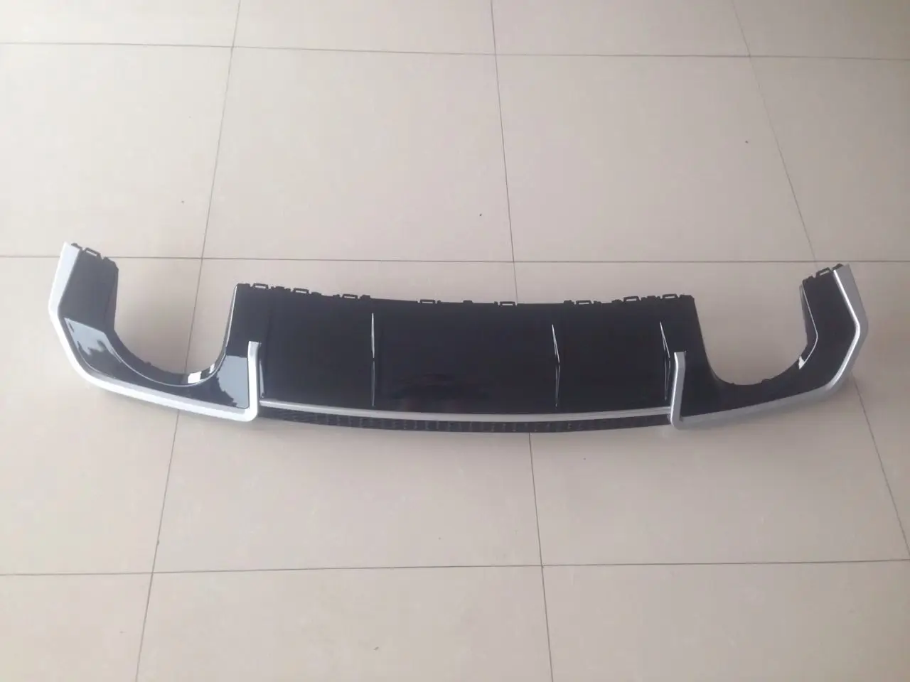 High quality Black  Diffuser with tail throat  fit for Audi A3 Coupe change RS3 2012-2015  tailpipe Rear diffuser