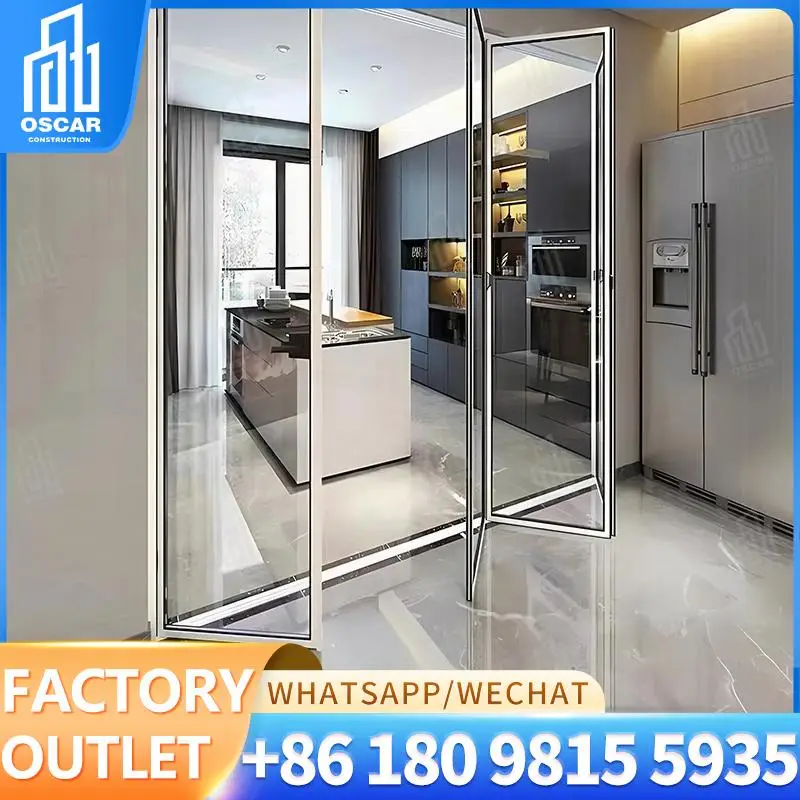 

Customizable European Style Bi leaf Door Ideal for Office Spaces Creative Factory Made Bifold Door