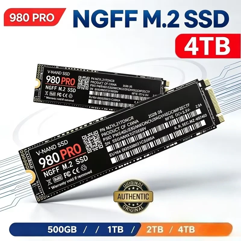 Original 980 PRO M.2 NGFF SSD 2280 Internal Solid State Drive High Speed Storage Disk For Laptop Desktop PC