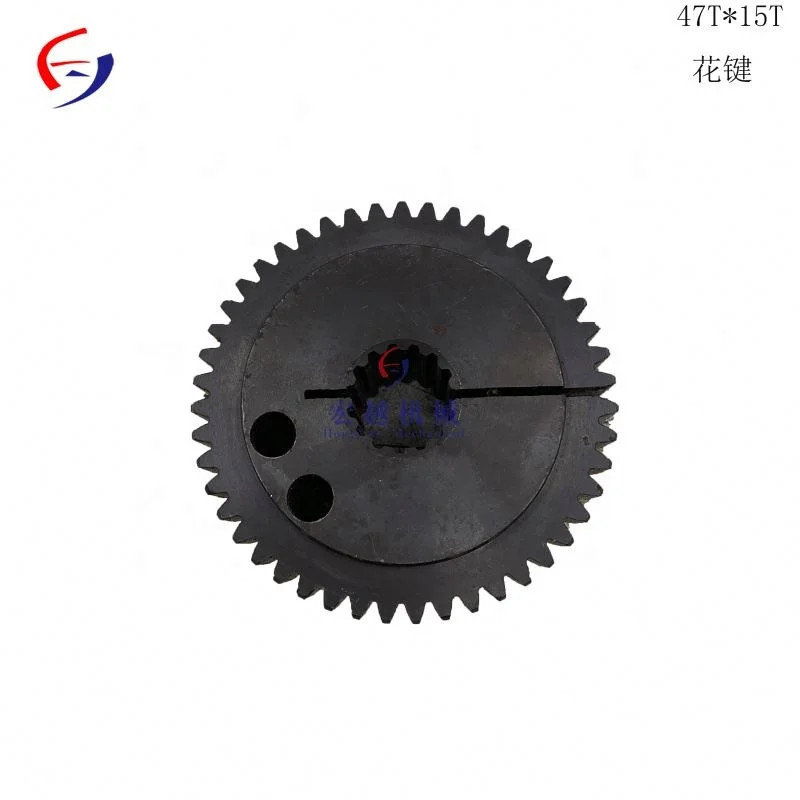 good quality 47T 15T*2.2 spline coupling excavator 168*47T connection plate hub