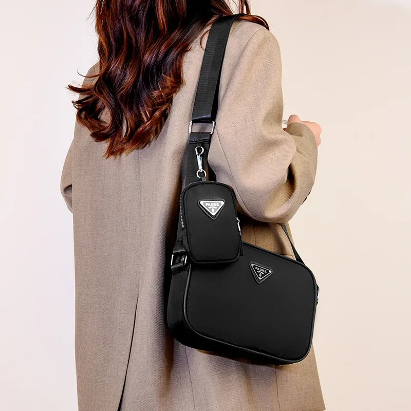 

European Mini Travel Bag 2025 Lightweight Shoulder Purse Detachable Strap Laptop Sleeve 15.6''