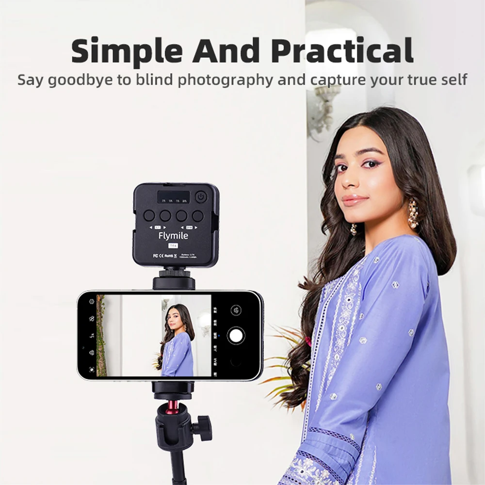 Universal Smartphone Selfie Vlog Mirror Compact Adhesive Mirror For IPhone Photo Video Vlog Photography Accessory Mini Portable