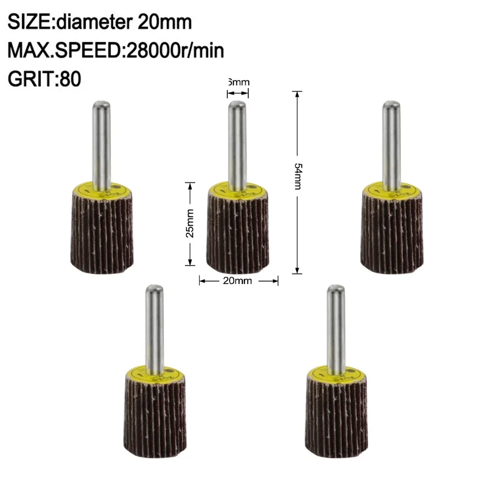 5ชิ้น16-40มม80กรวดขัดล้อขัดกระดาษทรายขัดจานเจียรขัดอุปกรณ์แกะสลัก beveling