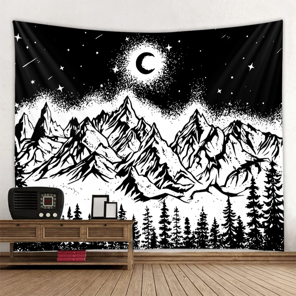 

Home Decoration Tapestry Wall Hanging Abstract Landscape Fabric Mural Hippie Wall Decoration Blanket Background Hanging Cloth