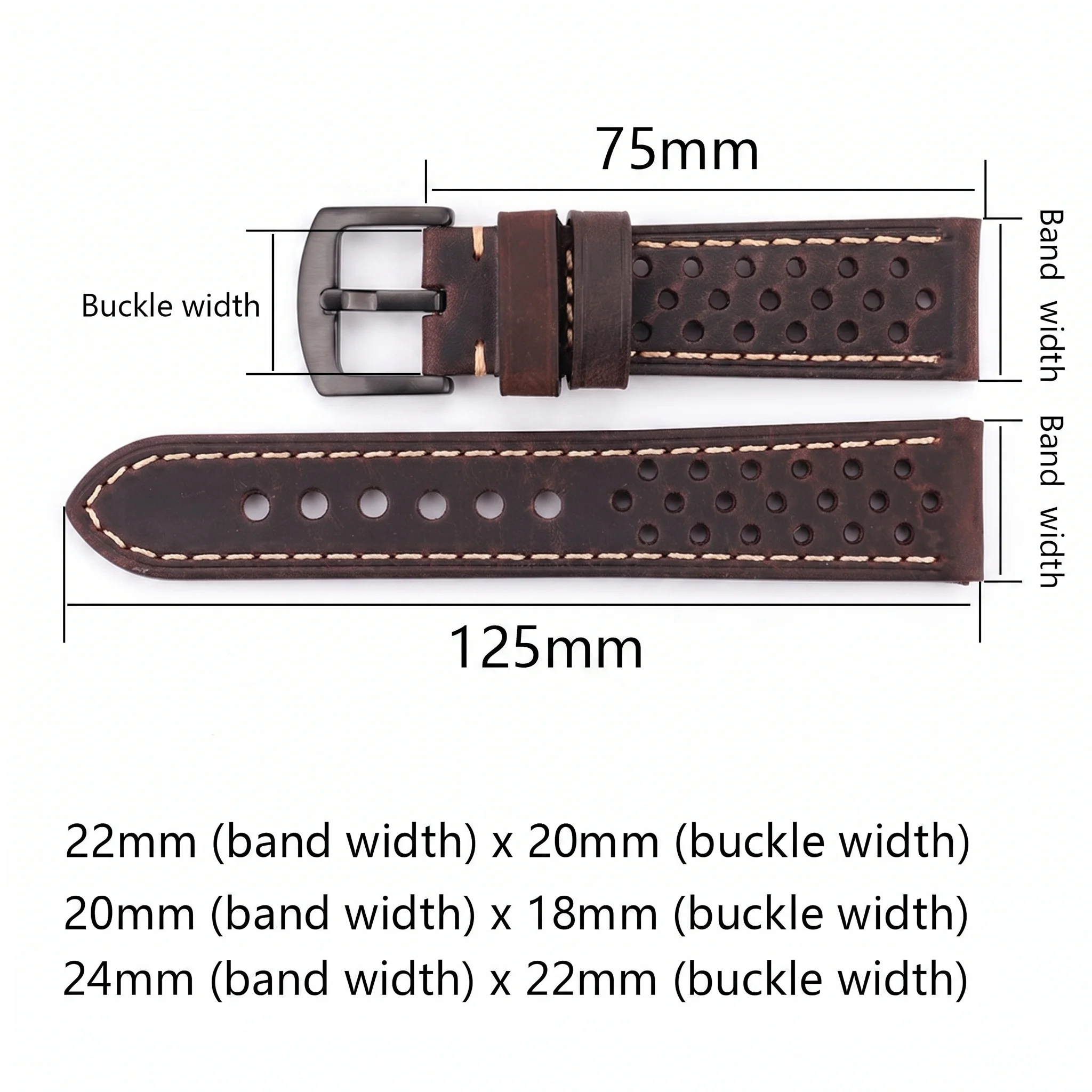 Cowhide Watchbands 20mm 22mm Genuine Leather Vintage Wrist Strap Belt For Samsung Galaxy Watch 46mm Bracelet