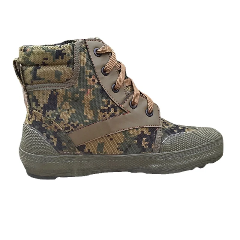 Anti-slip Camouflage Forest Shoes Men High-top Work Boots Wear-resistant Canvas Shoes Anti-slip Breathable Industrial boots