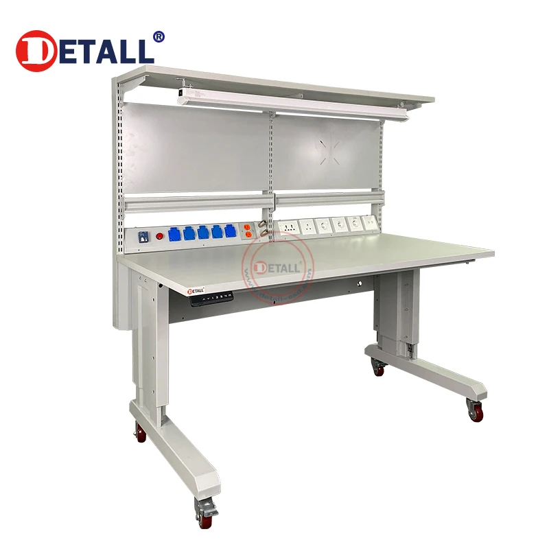 Detall Electronic Assembly ESD Work Table Anti Static Modular Workstation Flexible Layout Shanghai Detall
