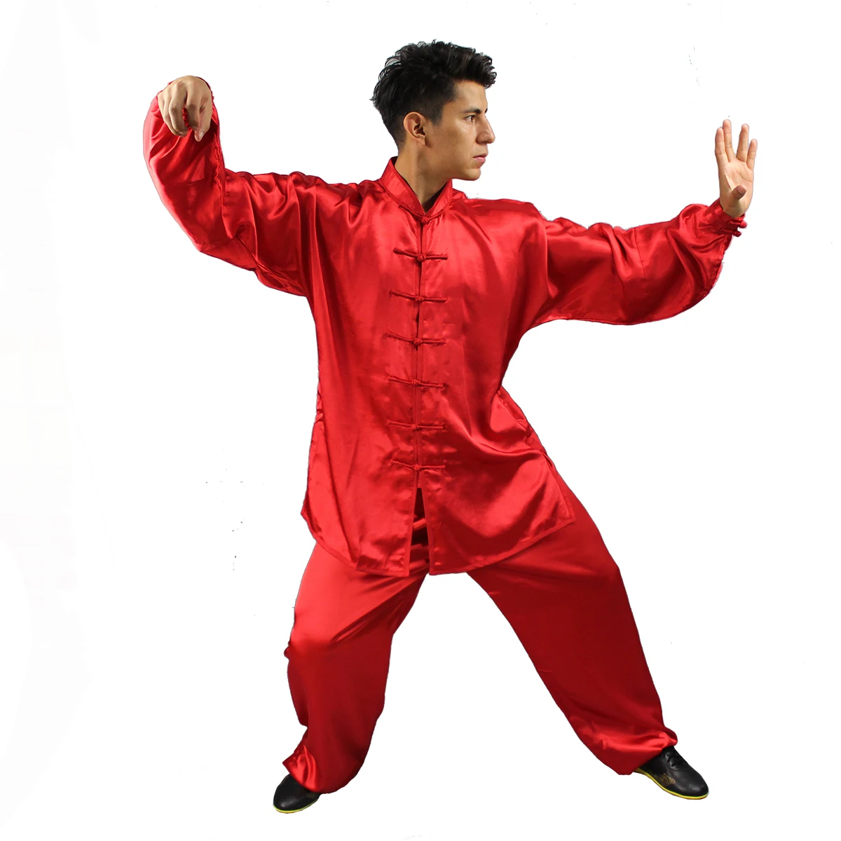 Children traditional boxing performance suits simulation silk Kungfu Wushu Taiji Uniform Professional martial arts clothing view 5