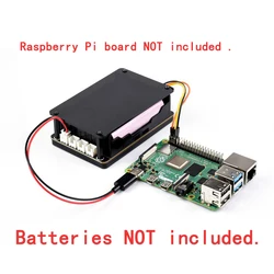 Kit de inicio de placa de expansión de módulo UPS de fuente de alimentación ininterrumpida de 5 V para RPI Raspberry Pi 4 Modelo B 5 PI4 PI5 Jetson Nano B01 2 GB 4 GB 8 GB RAM Accesorios de placa de extensión