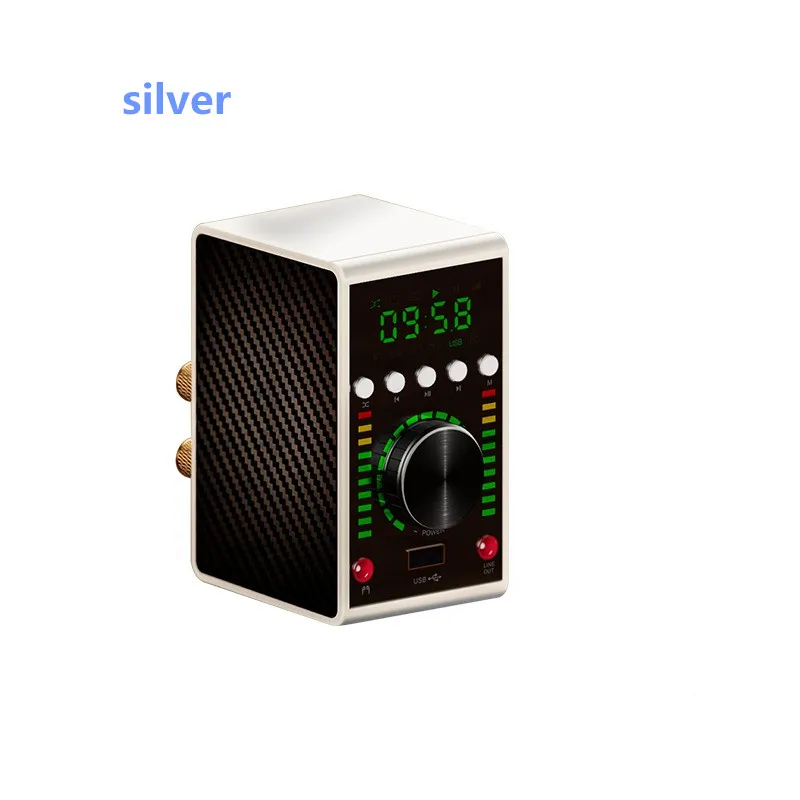 MA12070 68W*2 Bluetooth 5.0 Mini Digital Lossless Player Coaxial Fiber USB MP3 Audio Amplifier With Colored Lights