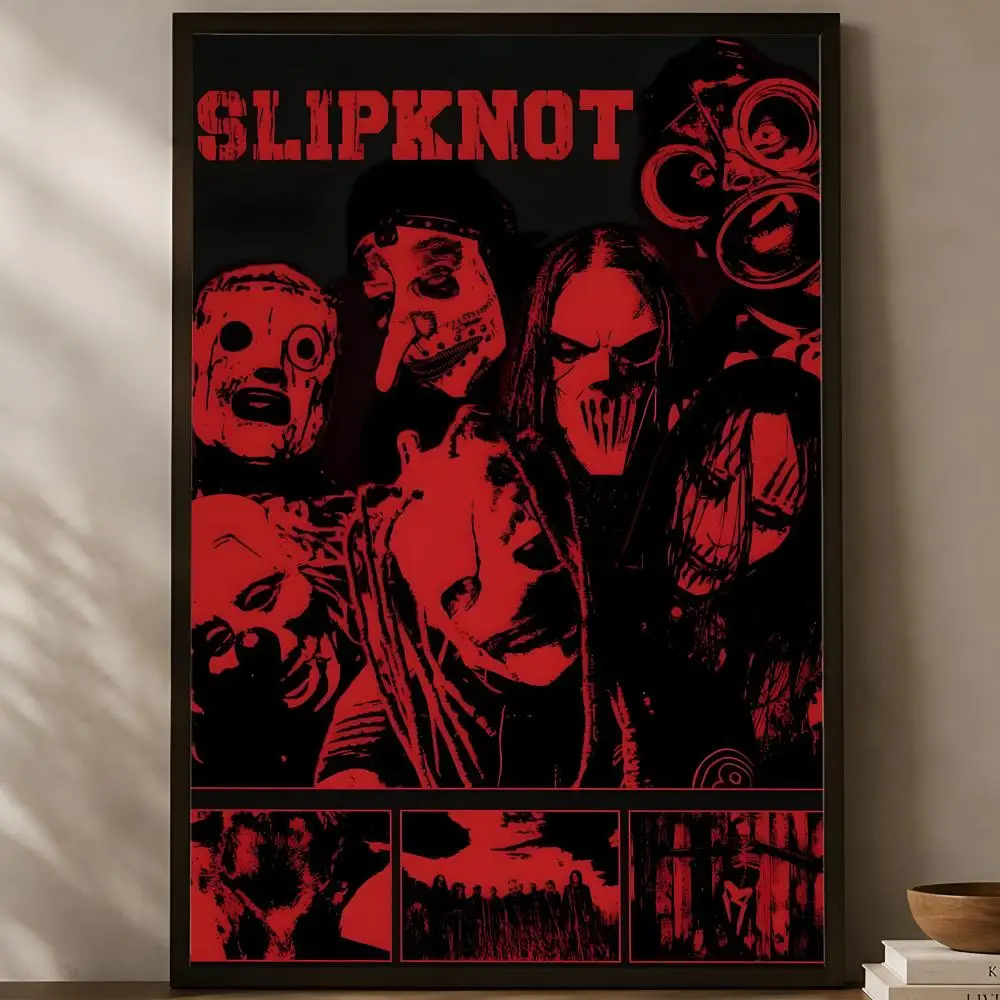 Band S-Slipknot Poster, selbstklebendes HD-PVC-Wandkunstposter, wasserfeste Dekoration für Schlafzimmer, Wohnzimmer und Zuhause – Detail 28