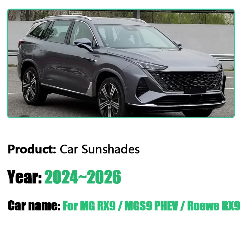 For MG RX9 Accessories MGS9 PHEV Roewe RX9 2024 2025 2026 Car Sun Visor Window  Windshield Anti-UV Protection Shading Auto Parts
