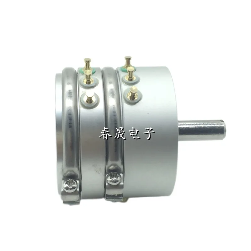 Precision conductive plastic potentiometer, dual 2WDD35D4 1K 2K 5K 10K linear 0.1% angular displacement