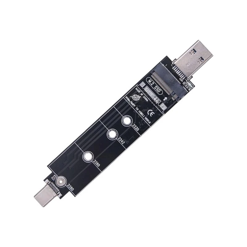 Q5WA M.2 к USB -адаптеру двойной протокол M.2 NVME ngff жесткий диск USB3.1 gen2 USB к NVME Solid States Reader для 2280 2242