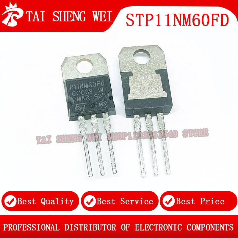 STP11NM60FD P11NM60FD TO-220 11A 600V TO 220, 10 개