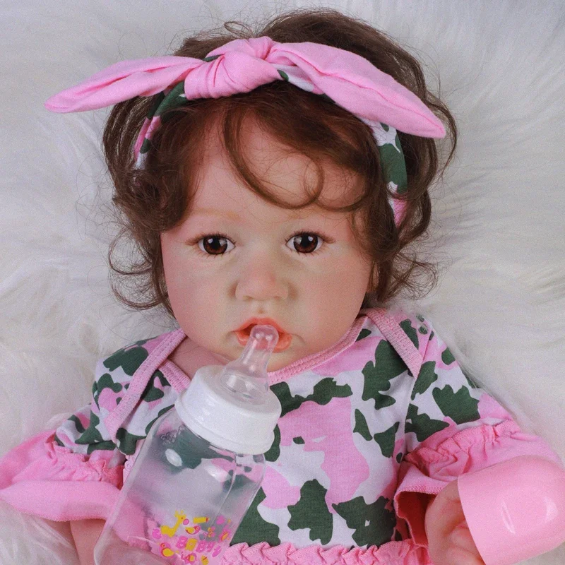 58CM Reborn Doll Cotton Baby Doll High Quality Hand Made Collectible Art Doll