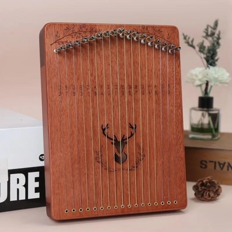 

17-струнная лира-арфа из цельного дерева, детские мини-арфы-лиры, профессиональные арфы для взрослых и начинающих, портативные ручные струнные инструменты