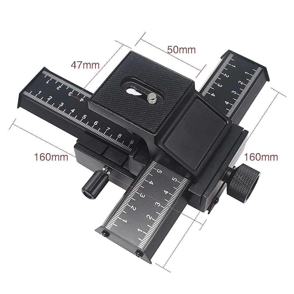 Mcoplus 4 Way Macro Focusing Rail Slider for Canon Nikon Pentax Olympus Sony 1200D 1100D 650D 600D 550D 500D 450D D750 D850