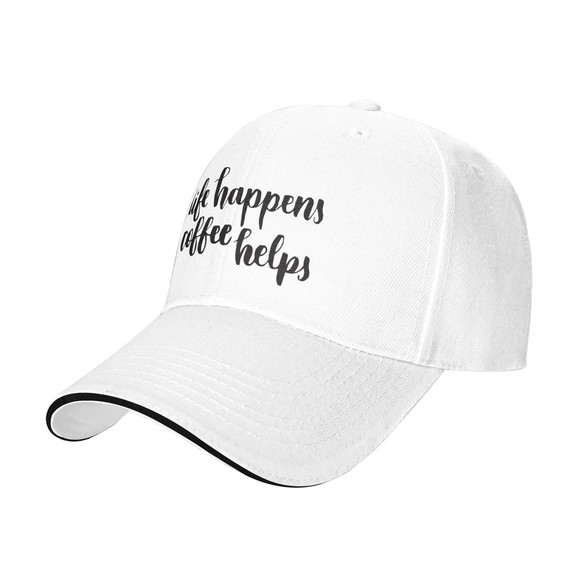 Life Happens Coffee Helps Gift For Children Men Women A Baseball Cap Hat