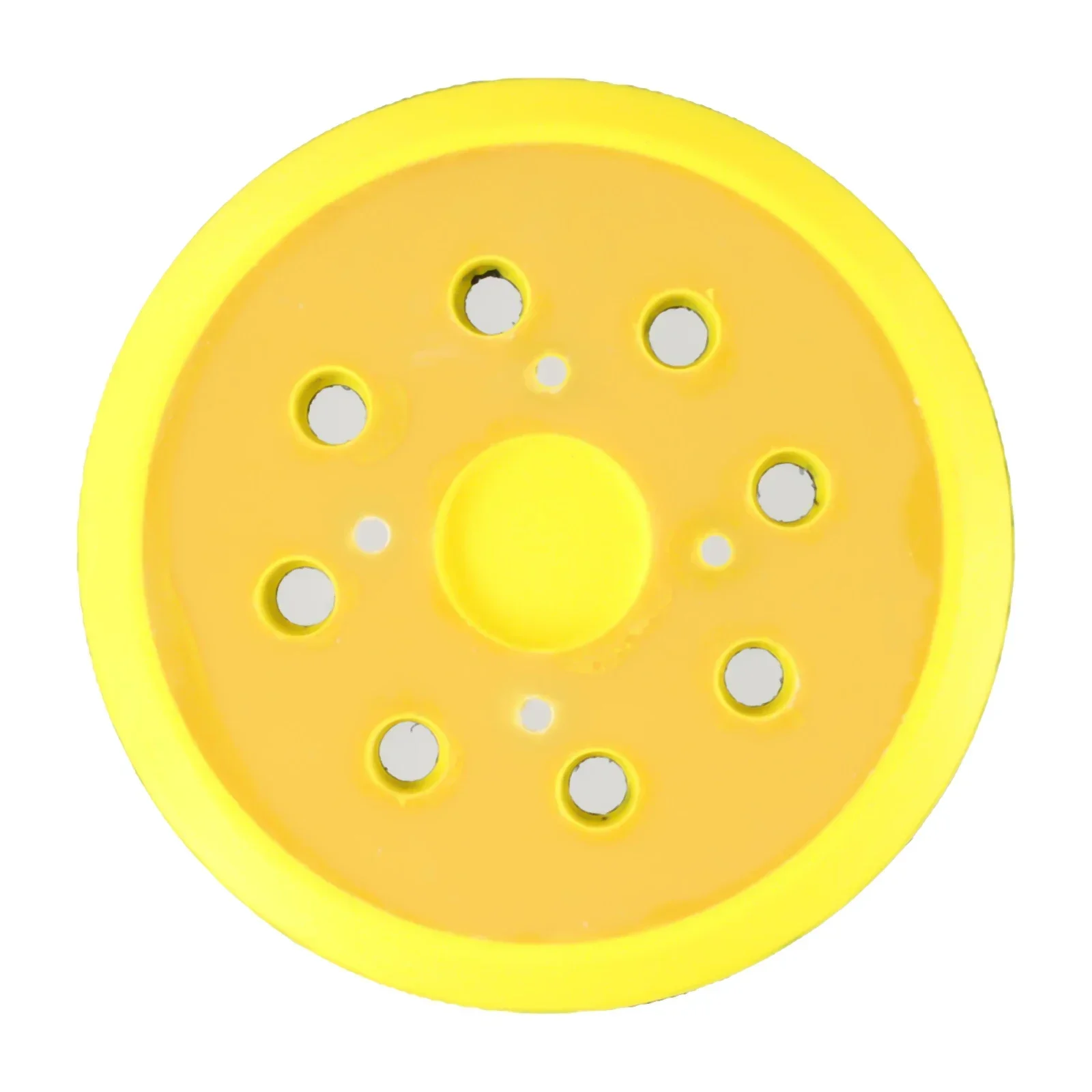 125mm Grinding Pad 8 Holes Yellow&black 5inch Accessories Discs Flocking For Air Grinders Orbital Sander Sanding High quality