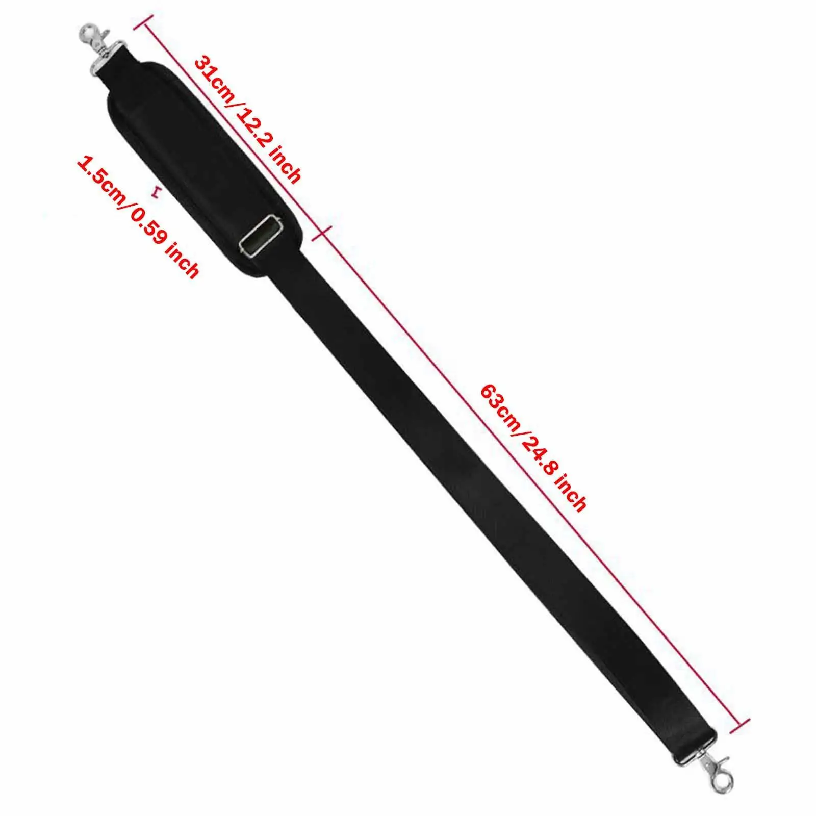 Replacement Shoulder Strap Comfortable,Laptop Shoulder Straps, Sturdy Trimmer Strap with Clip Hooks for Duffel Camera