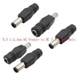 5/2/1Pcs 5.5 x 2.1mm DC Female Jack to DC 7.4x5.0mm Male Plug DC Power Adapter Connector Converter for HP Dell