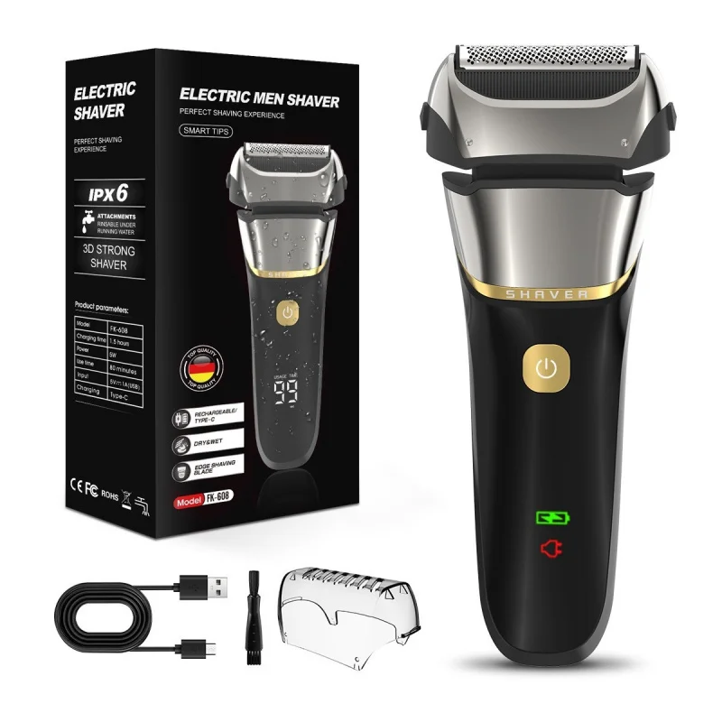 compound-floating3electric-razor-with-blade-head-fully-washable-fast-charging-beard-trimmer