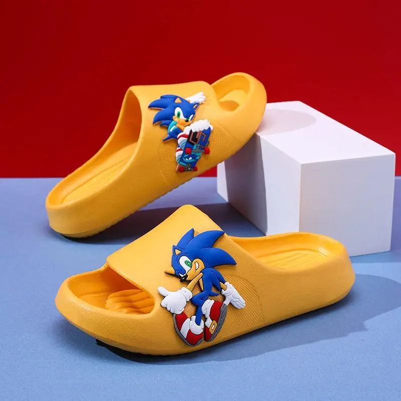 

Cartoon Character Smiggle Boys Outdoor Light Sandals Anime Peripherals Sonic Home Non-slip Soft Sole Slippers Girl Gifts