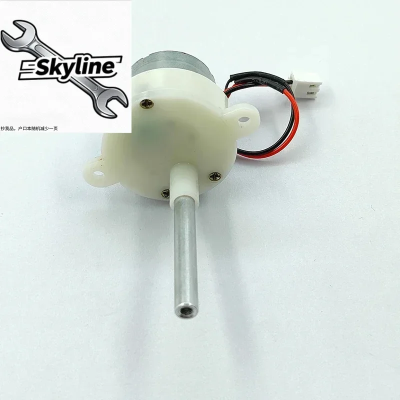 43mm Long Shaft Mini Gearmotor 300 Plastic Gearbox 9RPM Slow Speed 3V-6V DC Micro 32mm Gear Reduction for DIY Hobby Toy Model