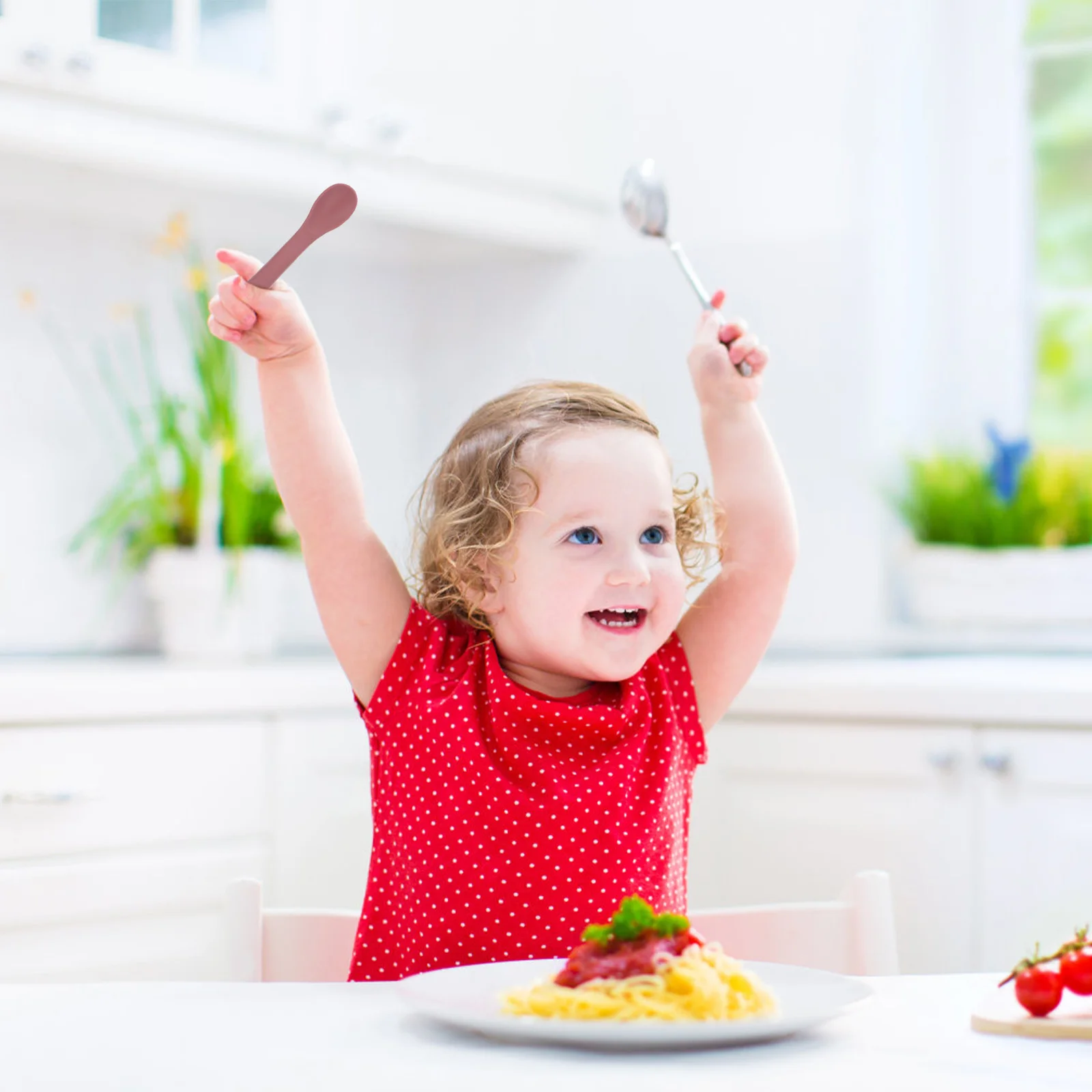 

10 шт., набор силиконовых ложек для мягких гибких ложок премиум-класса, посуда для малышей, идеально подходит для пюре из каши, супа