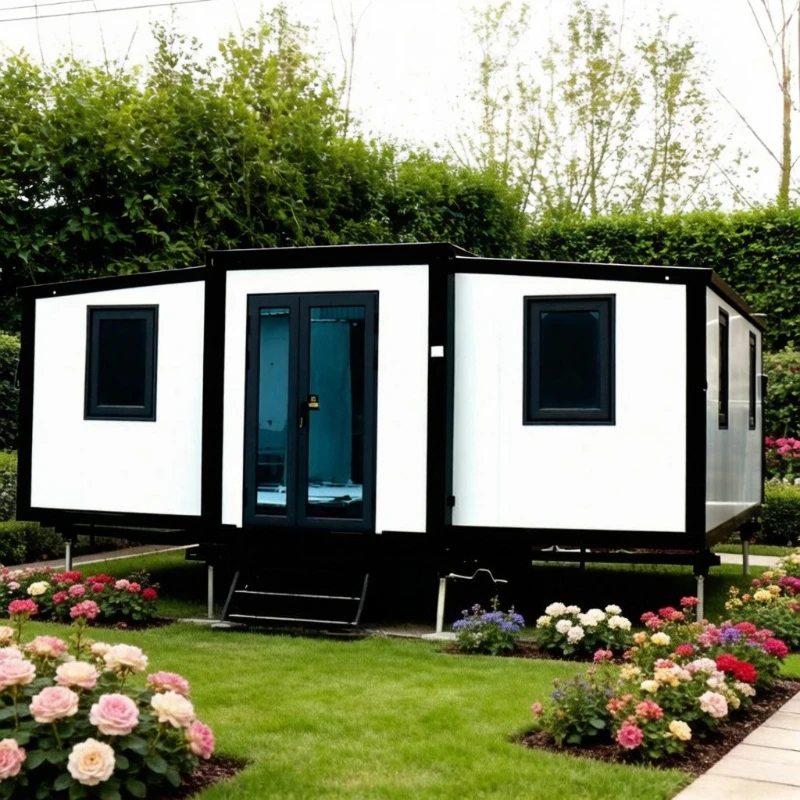 Expandable Container House Garden Back Yard 2 3 Bedroom Modular Expansion Prefabricated Expansion House Sheds Storage Playhouses