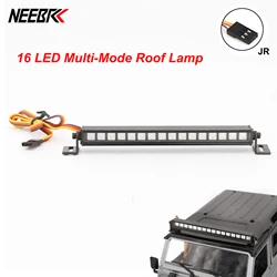 NEEBRC Metal 16LED Multi-Mode Roof Lamp Light Bar dla 1/10 RC Crawler Car Axial SCX10 90046 D90 Traxxas TRX-4 MN90 MN99