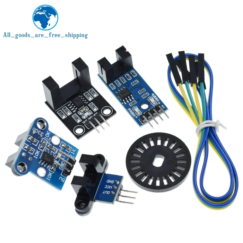 Photoelectric Beam Speed Sensor Module 3.3V-5V Slot-Type Optocoupler Tacho-Generator Counter For Arduino/51/AVR/PIC Diy Kit