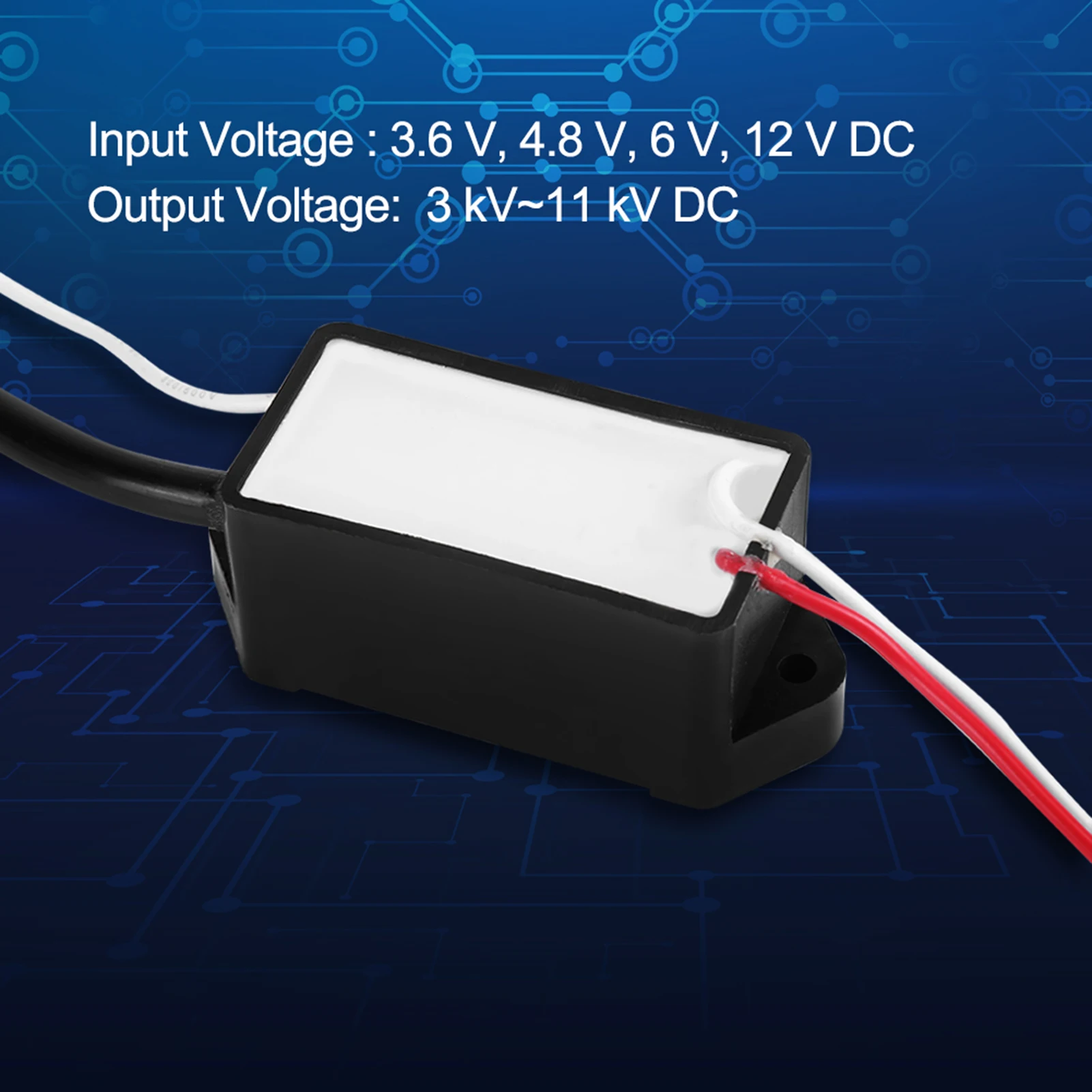Pulse Coil Module DC3.6V/4.8V/6V/12V High Voltage Pulse Generator DC 3kV-11kV Super Electric Arc Module High Voltage Generator